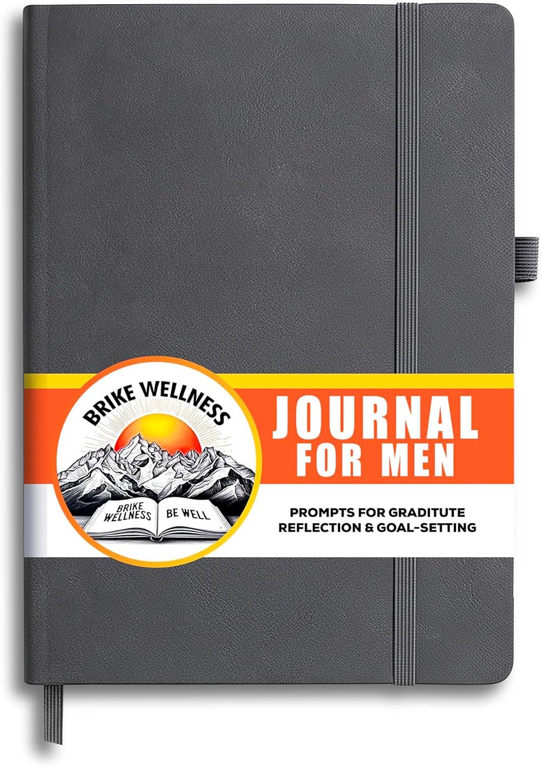 Journal for Men & Women – Premium Vegan Leather 184 Pages Guided Journal with Daily Prompts for Graditude, Mental Wellness, Reflection, Goal-Setting, Mindfulness, and Motivation for Growth
