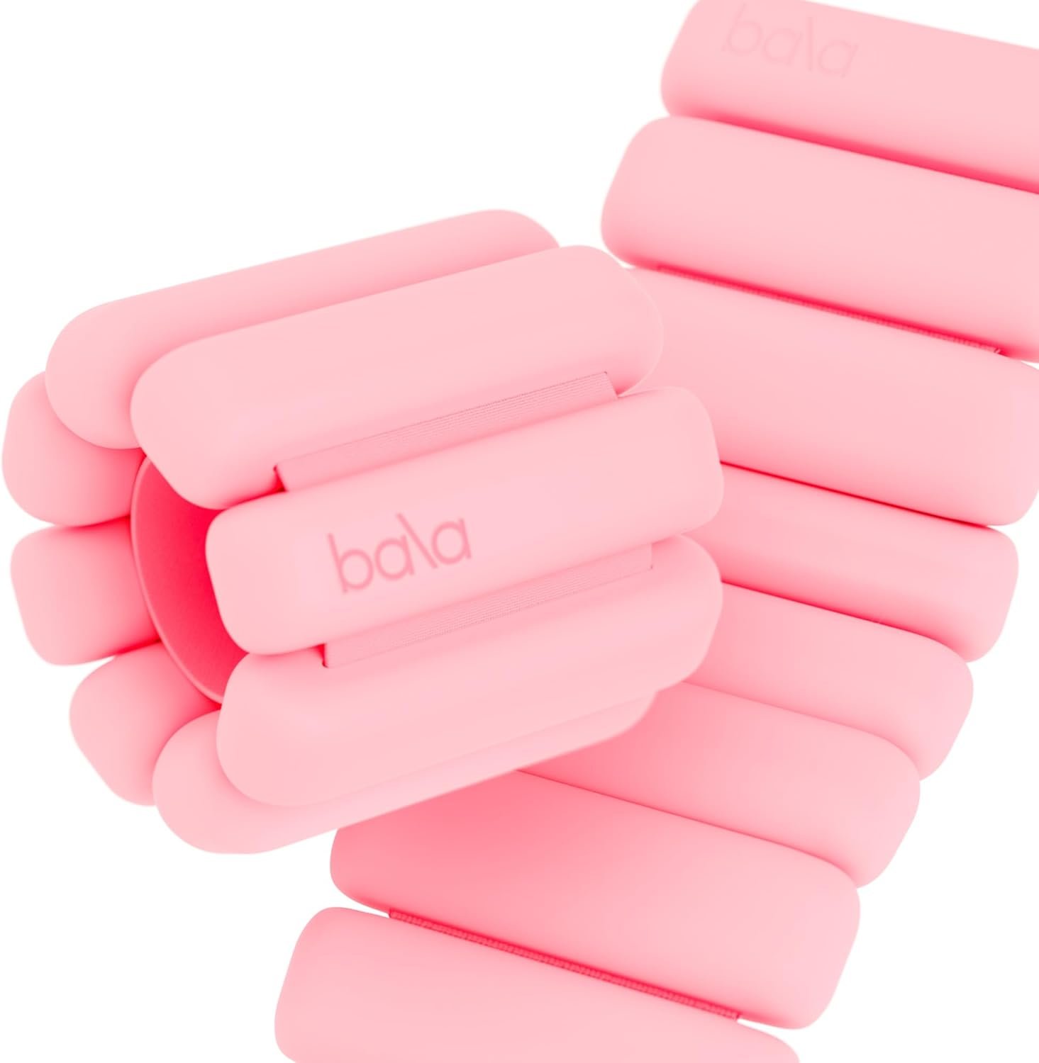 Bala Bangles Wrist & Ankle Weights for Women & Men – Adjustable Weighted Bands – Soft Silicone Arm & Leg Weights for Pilates, Yoga, Walking, Barre, Home Workout & Strength Training Exercise