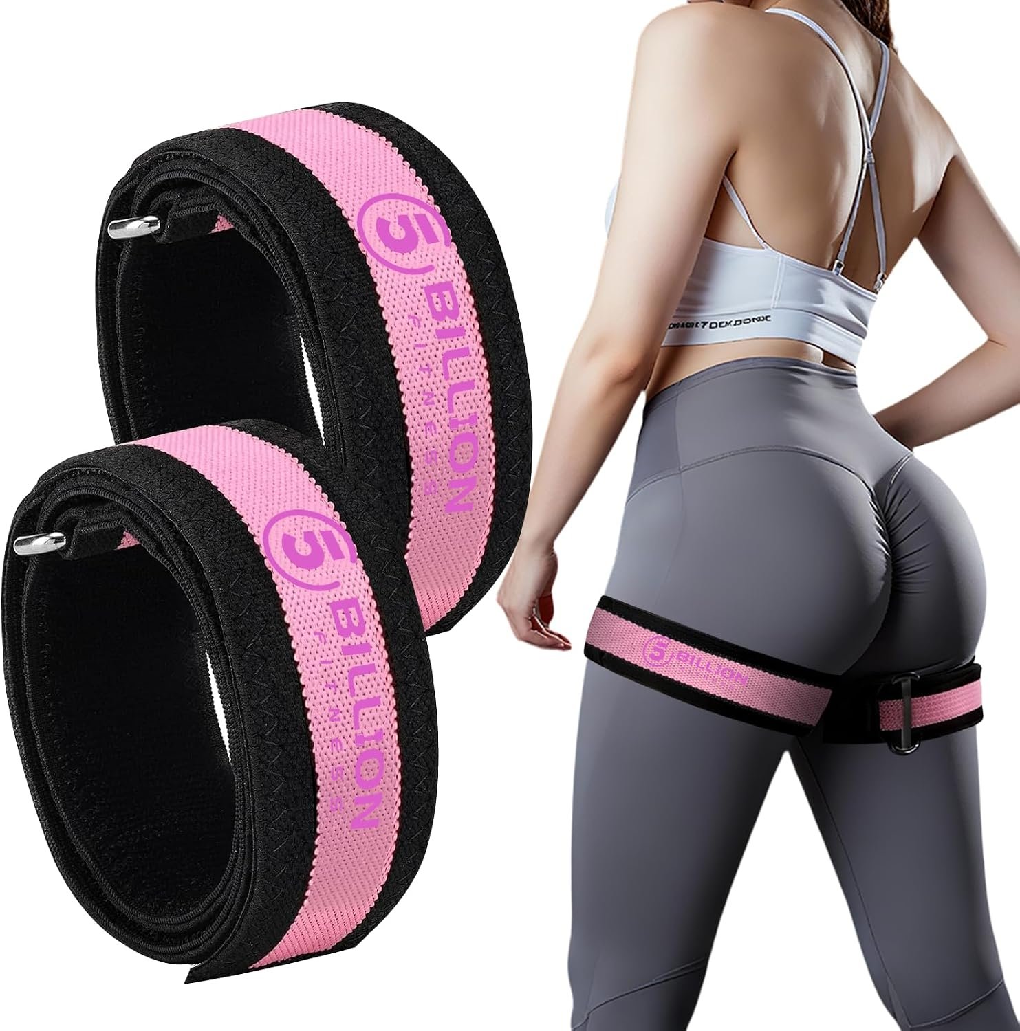 BFR Booty Bands for Women Glutes – Blood Flow Restriction Bands for Hip & Leg Building, Occlusion Training Bands for Butt Lift, Squats & Thighs, Pro Muscle Growth Straps for Squat& Fitness